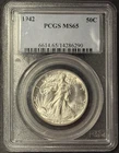 1942 50C Walking Liberty PCGS MS65