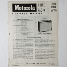 Motorola   Models 62L1U 62L2U 62L3U Portable ...