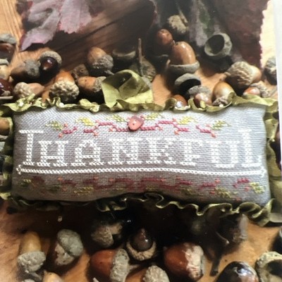 Hands On Design,   Thankful  Crosstitch pattern