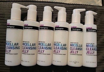 (6) Neutrogena Micellar Cleansing Jelly 6.3oz