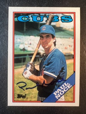 1988 Topps Paul Noce #542 signed autograph - 50% off 5 or more under $5