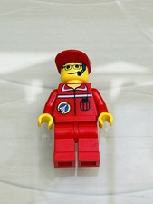 Lego Space Shuttle Team Member With Red Overalls Mini Figure. Set:6455 (1999).