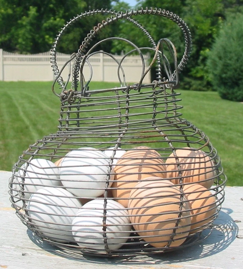 Antique Metal Basket Indiana Collectible Baskets for sale | eBay