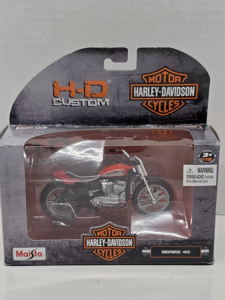 Maisto Harley Davidson XR750 Naranja 1/18 Diecast Moto #07313 NUEVO EN CAJA Foto 3 de 4