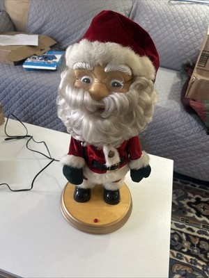 Vintage Gemmy Big Head Singing Animated Santa ''When Santa Gets Your Letter''