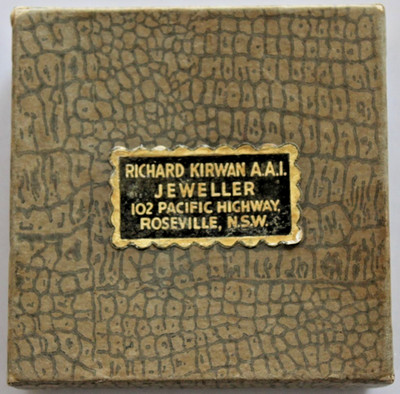 Vintage Richard Kirwan A.A.I Jeweller Cardboard Jewellery Box