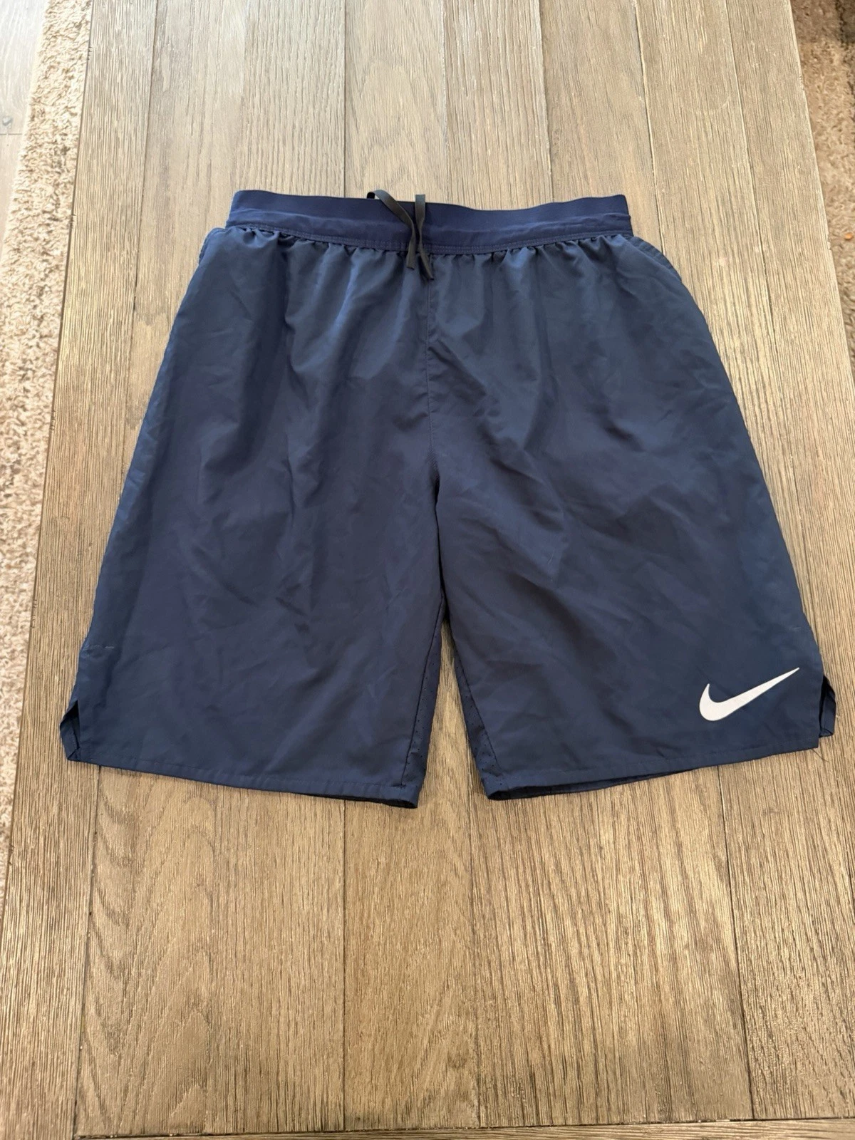 Mens Nike Lined Running Shorts Navy Blue S Small CD8329-451