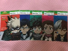 MHA Clear File Set 5pc COMPLEATE Clorets Promo Midoriya Bakugo Todoroki JAPAN