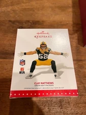 Hallmark Keepsake Ornament 2015 Clay Matthews Green Bay Packers NFL Football NIB