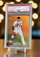 Juan Soto Refractor /99 2020 Topps Stadium Club Chrome Insert Only PSA 9 POP 4