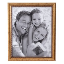 Malden International Designs Classic Wood Picture Frame 8X10 Gold 2177-80