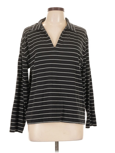 Notti Bianche Women Black Long Sleeve Top L