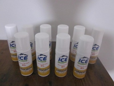 ICE QUAKE PAIN RELIEVING ROLL-ON MAXIMUM STRENGTH * LOT OF 10 *