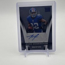 2025 Panini Prizm Black- Mario Manningham Auto