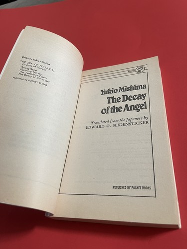 The Decay of the Angel By Yukio Mishima - 2nd Printing Pocket Books PB 1975 - Imagen 8 de 9