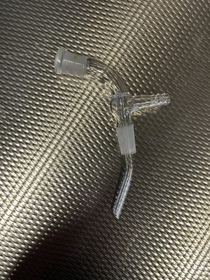 Vakuumvorstoß für Destillatverteiler gebogen 105° NS 14/23 Laborglas Labor