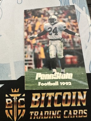 CFB 1992 PENN STATE ST NITTANY LIONS Football Schedule WR OJ MCDUFFIE Dolphins