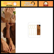 Gold Hand Chain Bracelets for Women - Stackable Ring Finger Body Jewelry Gifts