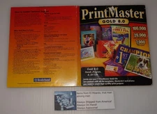 PrintMaster Gold 8.0 Install Program Art Templates 7 CD Set Windows 95/98 NT