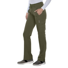 GREYS ANANTOMY SIGNATURE WOMEN CARGO SCRUB PANTS IN OLIVE IN ALL SIZES 2218 NWT