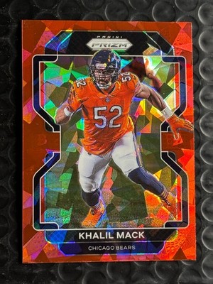 2021 Panini Prizm - Khalil Mack #163 Red Cracked Ice Prizm Chicago Bears