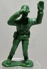 Vintage 4" Greenbrier International Green Army Man with Binoculars Figure