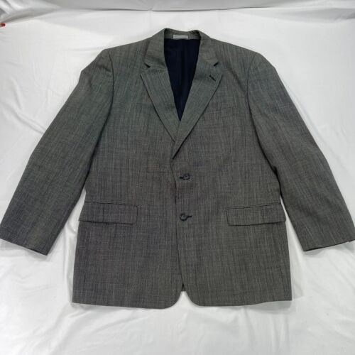 Pierre Balmain Wool Sports Coat Blazer Size 46 R Gray Single Breasted Jacket