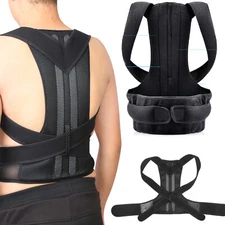 Adjustable Posture Corrector Low Back Support Shoulder Brace Belt For Men Women