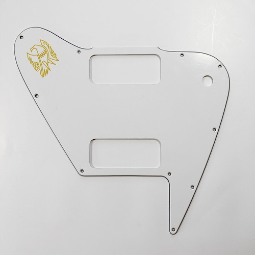 Golpeador blanco de 3 capas para Gibson Custom Shop 2 P90 Firebird sin reversa con calcomanía - Imagen 2 de 8