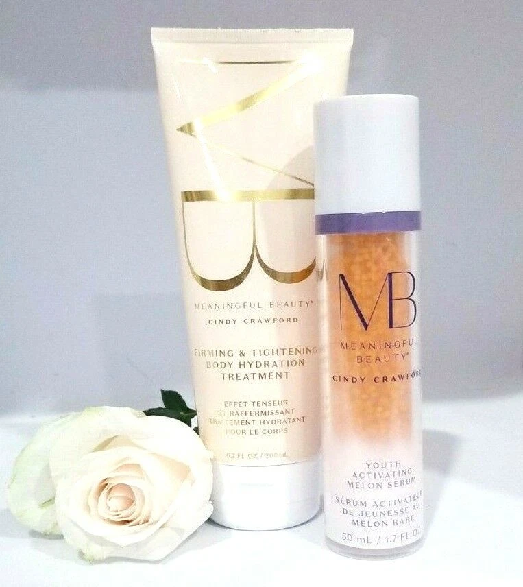Suero activador de melón Meaningful Beauty Youth 1,7 OZ + hidratación corporal 6,7 OZ NUEVO Foto 4 de 4