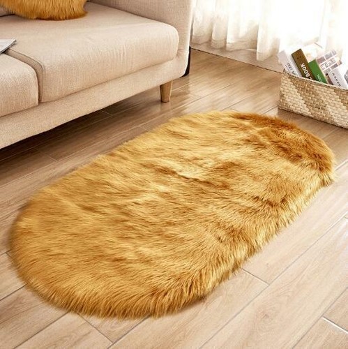 Fluffy Rugs Anti-Skid Shaggy Area Dining Room Carpet Floor Mat Home Bedroom Soft - Picture 6 of 26