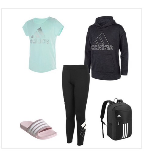 Adidas Girl’s Aeroready Badge of Sport Graphic Leggings Size S (7/8) NWT $35 - Picture 4 of 11