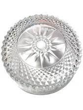 Arcoroc France 9" DIAMANT Clear Glass Starburst & Diamond Large Serving Bowl USA
