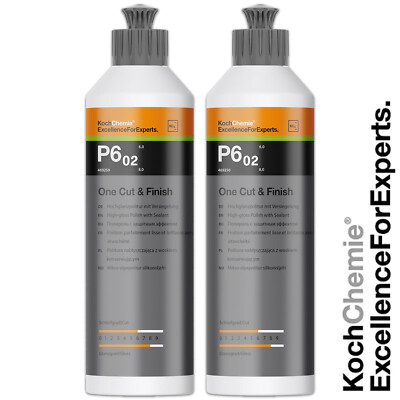 2x Koch Chemie One-Cut & Finish P6.02 Politur mit Versiegelung Autopolitur 250ml