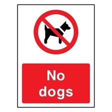 No Dogs Sign or Sticker | COUN0069