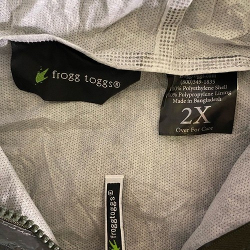 Frogg Toggs New Men’s Full Zip Rain Suit Size 2X Outdoors, Hunting, Camping - Picture 3 of 12