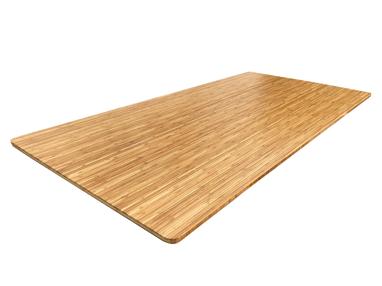 Tischplatte Holzplatte Bambus Farbton Karamell, lackiert, 160/180x80 cm, B-Ware