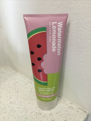 NEW Bath & Body Works WATERMELON LEMONADE Ultimate Hydration Body Cream 8 OZ