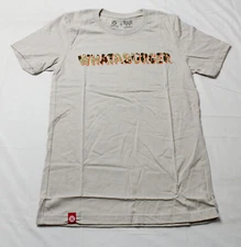 Tumbleweed Texstyles X Whataburger Unisex Camo Letter T-Shirt JL3 Beige Small