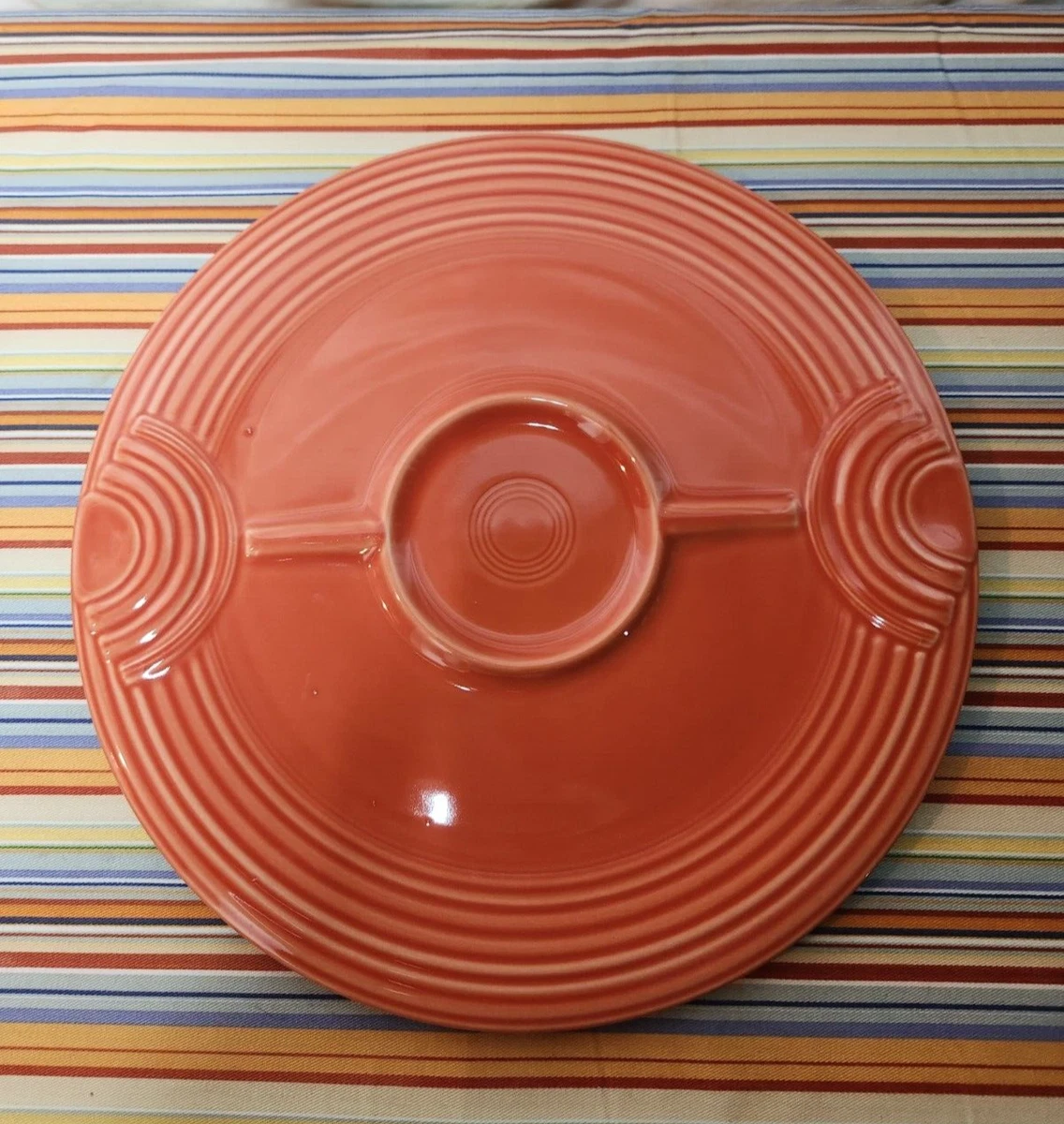Fiesta Fiestaware Persimmon Hostess Plate