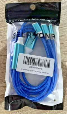LED Flowing Light Up Fast Charger Cable Android Type C Micro USB 