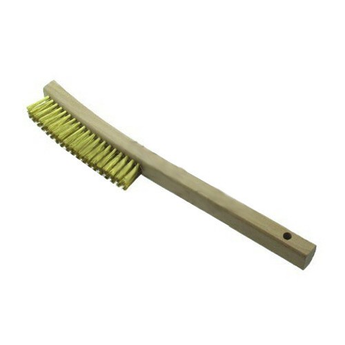 Long Handle Brass Wire Brush (3 X 19 Bristles)