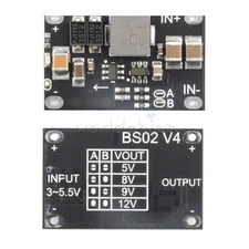 5PCS 3.7V 5V to 12V DC-DC Boost Module Step-Up Converter Output DC 5V 8V 9V 12V