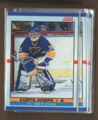 CURTIS JOSEPH 1990/91 SCORE YOUNG SUPERSTARS BLUES LEAFS HOF ROOKIE CARD!
