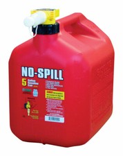No-Spill 1450 Poly Gasoline Fuel Gas Can CARB  EPA Compliant 5 Gallon Red NEW