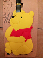 WINNIE THE POOH bagaglio ETICHETTA DA VIAGGIO / GANCIO ZAINO - SPEDIZIONE IL GIORNO SUCCESSIVO
