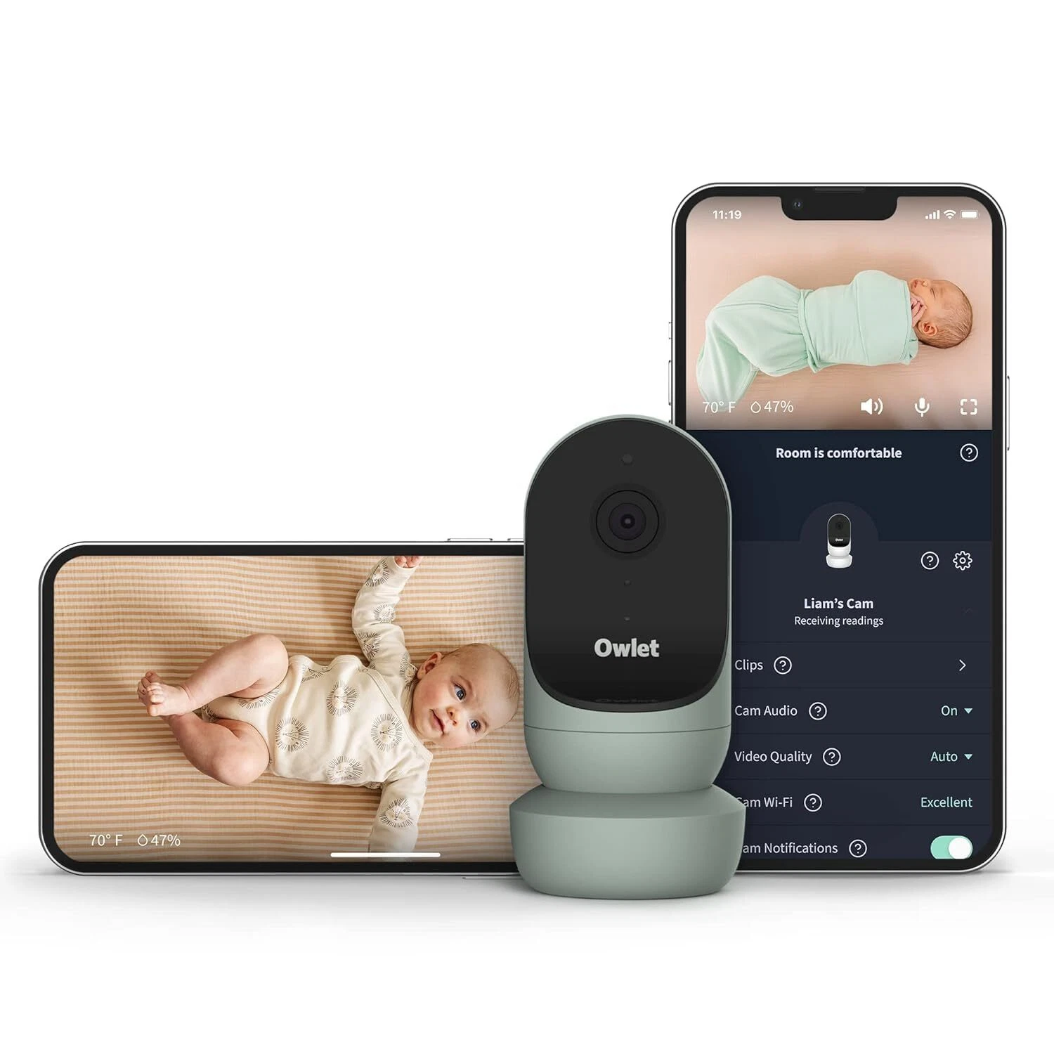 ForParts_Owlet Cam Smart Video Baby Monitor with Video Camera and Aud_Sleepy