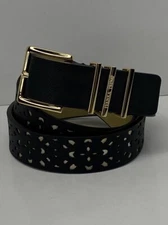 Ivanka Trump Women's 3/4" Belt - Cut Out Panel with Gold Backing - Size S (34”)