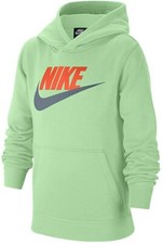 Nike Sportswear Club Fleece Big Kids' Boys' Green Pullover Hoodie Size XL