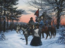 JOHN PAUL STRAIN, The Parting giclee canvas, unframed, Classic ed. A.P. HILL